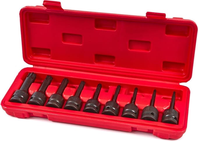 HBM 9 Delige Lange Torx Krachtdoppenset
