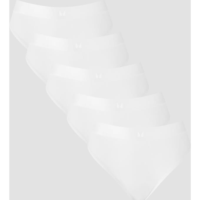 MP middelhoge string voor dames (verpakking met 5 stuks) - Wit - M