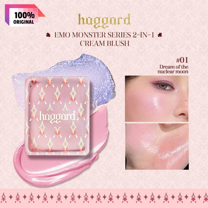 haggard - Emo Monster Dual Watery Blush Cream - 8 Colors 01# Dreamcore Moon - 7g