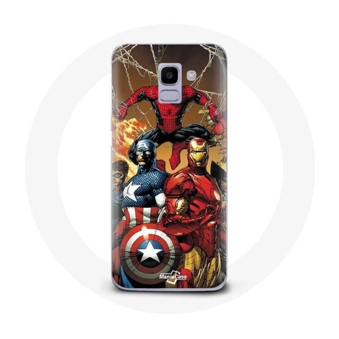 Coque pour Samsung Galaxy A6 2018 Avengers invaders Anciens soldats