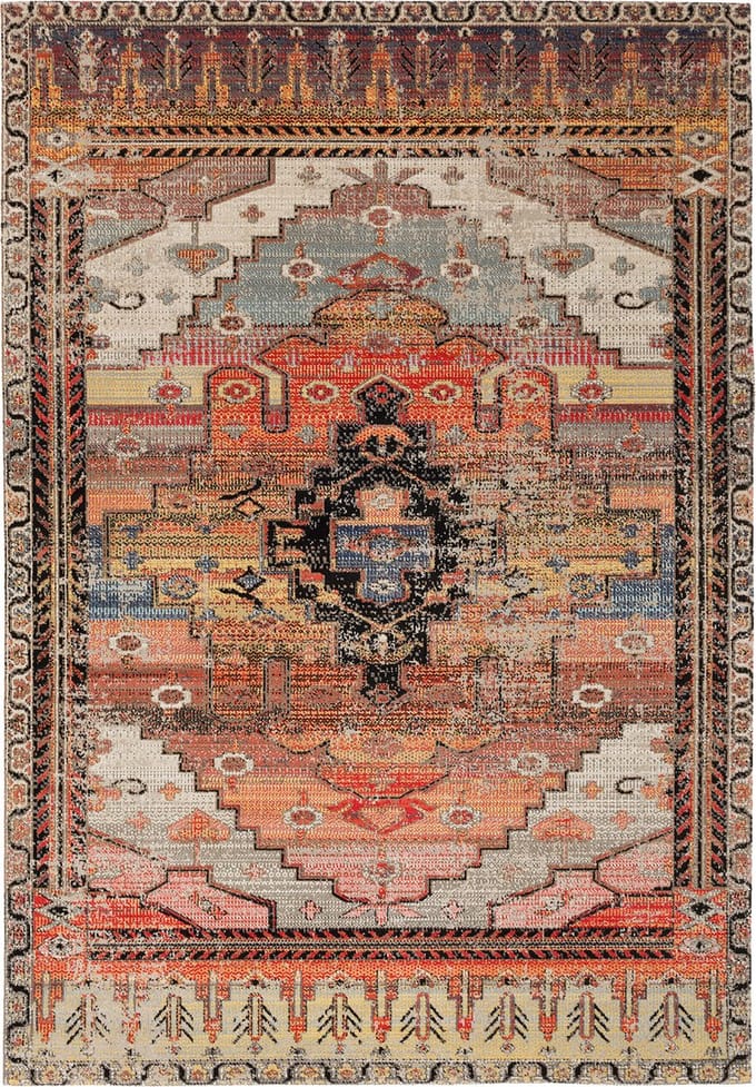 Pergamon Kortpolig design vloerkleed modern vintage oosters patroon