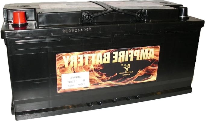 Autoaccu - Startaccu Motor - Voertuig Starten - Hoge Koude Startstroom - 110Ah - Zwart