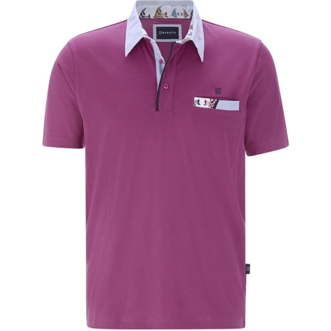 Babista herren Poloshirt - 48/50 - lila - Plus Size