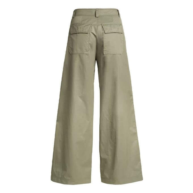 Parajumpers Amazonas saliegroene wijd uitlopende broek