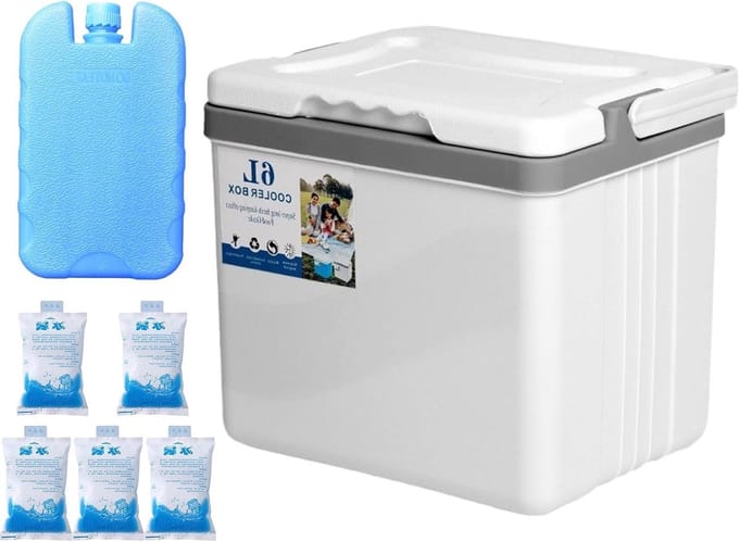 Waterdichte Koelbox - Draagbare Opslag - Buitenactiviteiten - Hoge Weerstand - 6 liter - Grijs