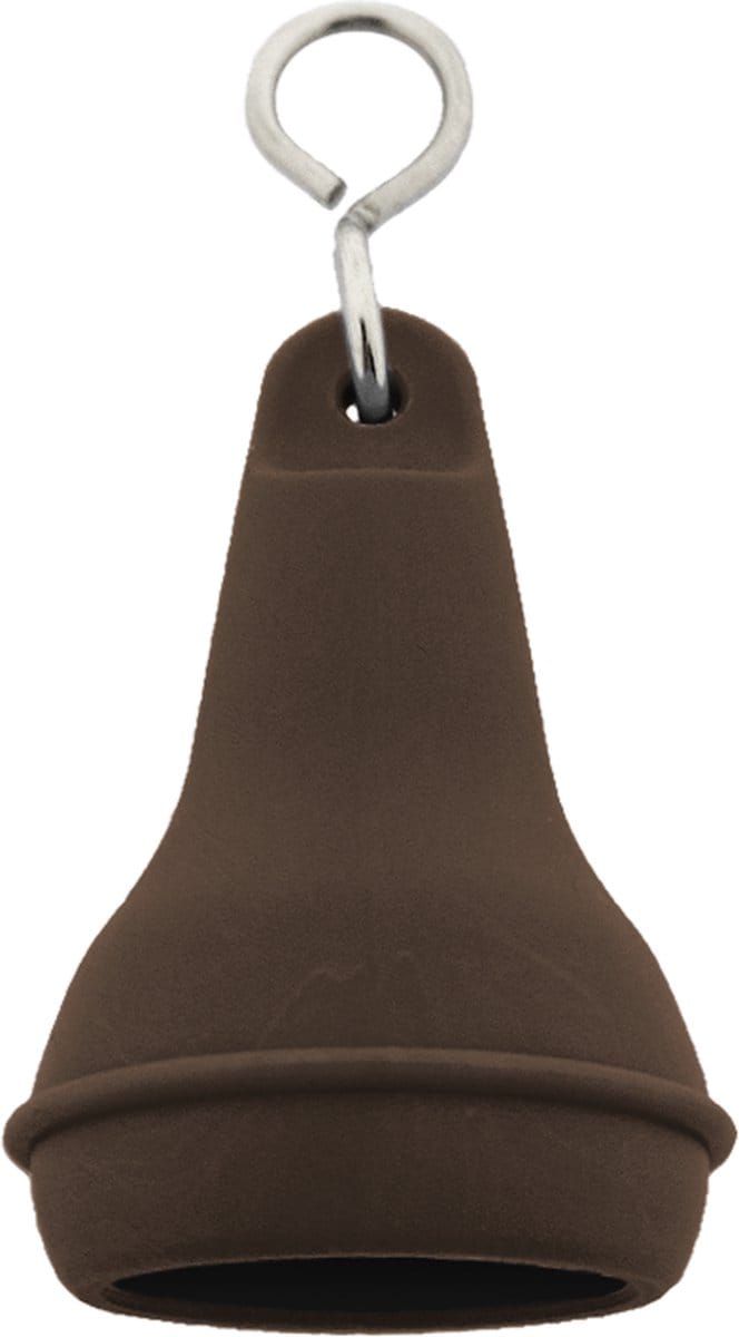 CombiCraft Hotel sleutelhanger Mayfair met open onderkant 41x70mm bruin - 5 stuks