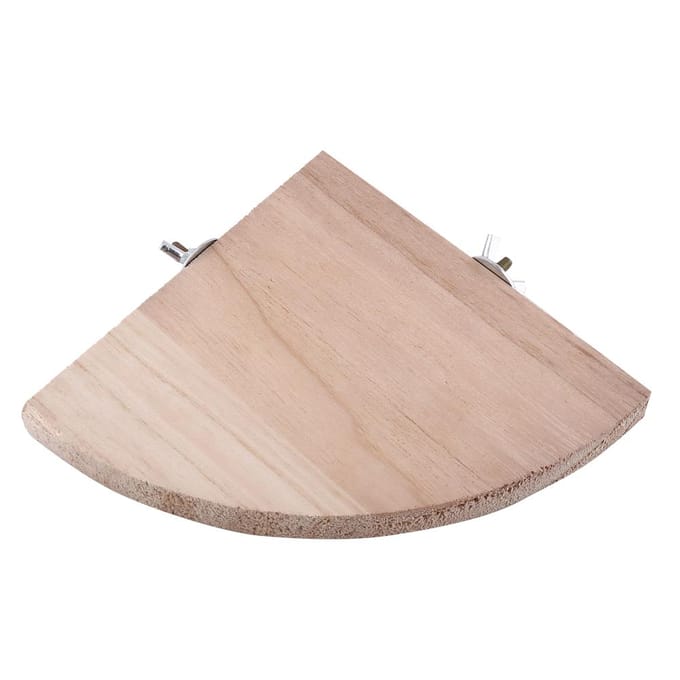 Vogelkooi Stok Standaard Platform Houten Waaiervorm Papegaai Hamster Klein Dier Huisdier Parkiet Speelgoed beige
