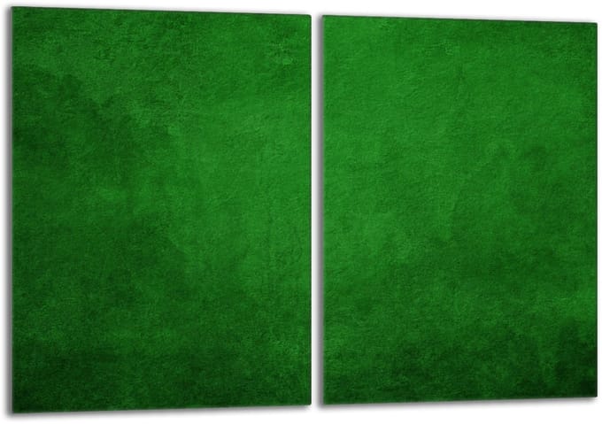TMK ArtDeko - Serie - Glazen Beschermplaat - 2x 40x52 - Groen