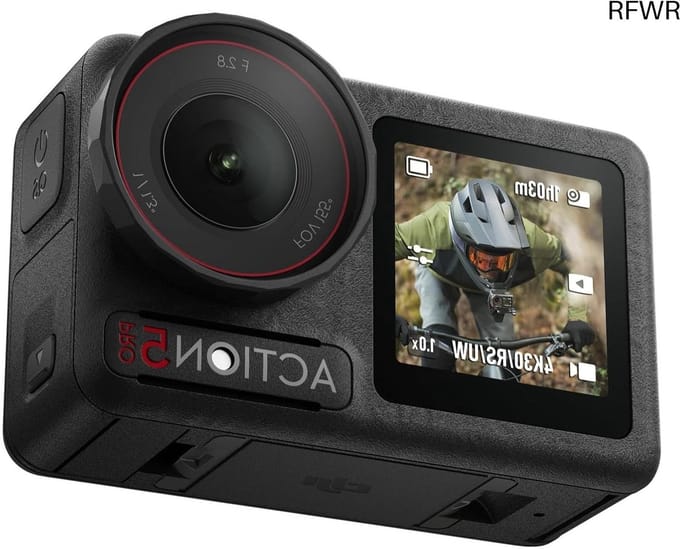 RFWR® Actiecamera 4K met 1/1.3" sensor en dubbele OLED-touchscreens - Ideaal voor vloggers en sporters