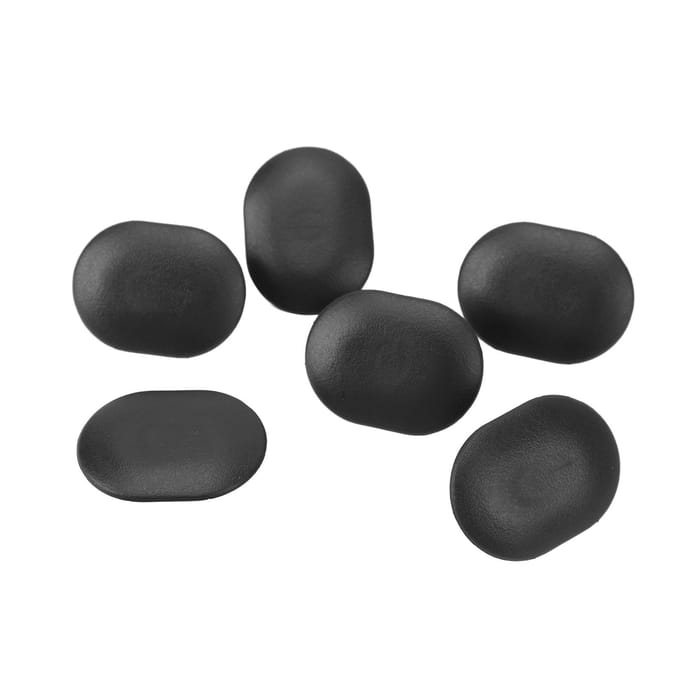 6 stuks Dakdrager Tule Plug Dop Voorcabine Achtersectie Dakdrager Tule Afdekkingsset voor Transit black