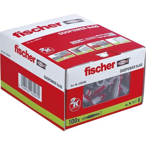 Fischer 538250 DUOPOWER 6x50 LD 2-componenten plug 50 mm 6 mm 100 stuk(s)