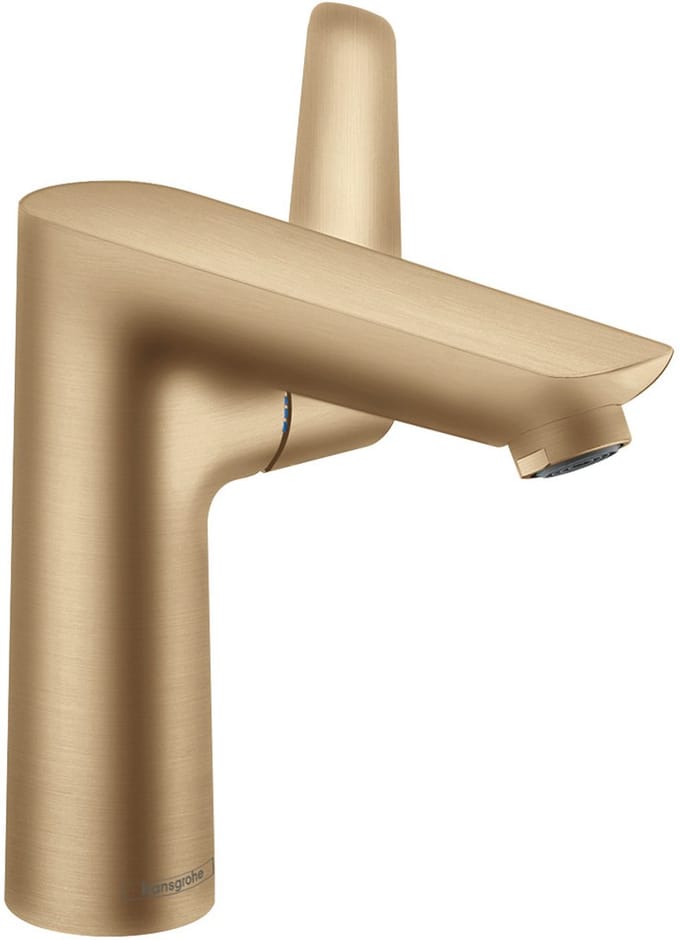 Hansgrohe Talis e 1 greeps wastafelkraan - 150 PopUp - trekwaste - geborsteld brons