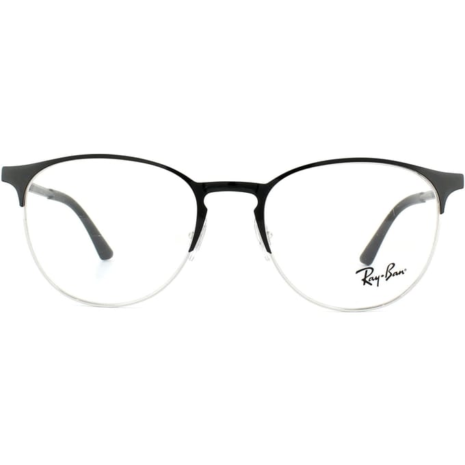 Ray-banbril 6375 2861 Zilver op boven zwart 51 mm