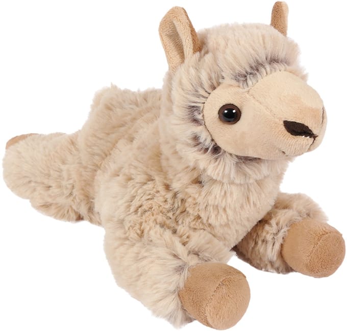 PIA Soft Toys - Pluche Knuffeldier Alpaca - liggend - 32 cm