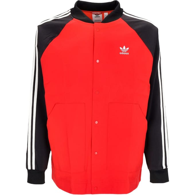 Windjack voor heren, roestvrij staal, Better Scarlet/zwart