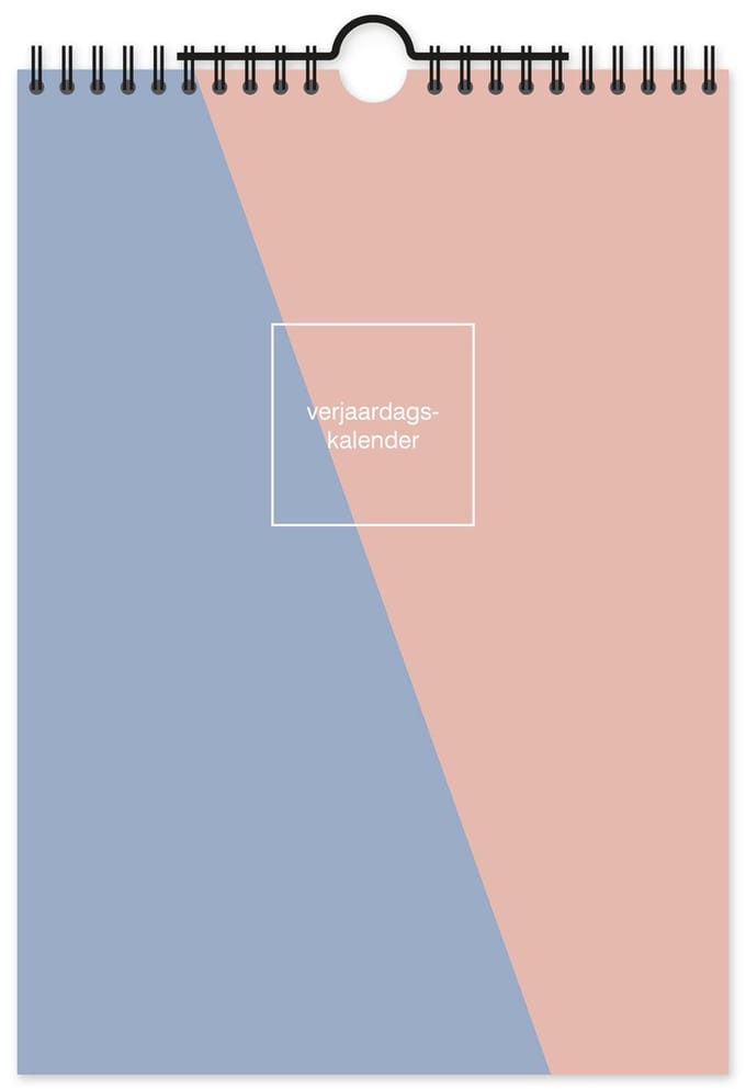 Verjaardagskalender | minimalistisch design | A4