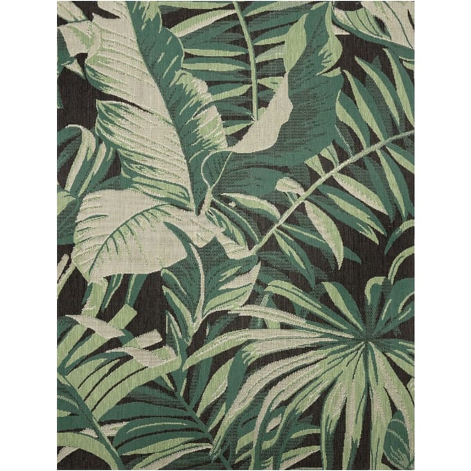 Binnen- en buitenkleed Ostenza zwart 80x150 cm