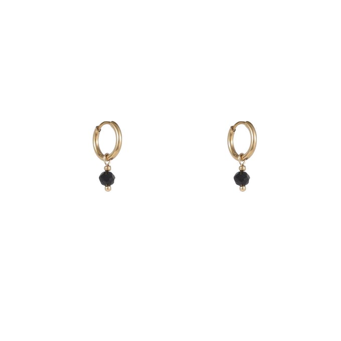 Day&Eve by Go Dutch Label Oorhangers 1 kraal Black/GD