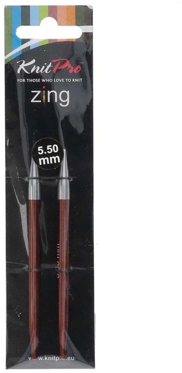 KnitPro Zing Special verwisselbare breipunten 10cm 3.00mm - 8.00mm