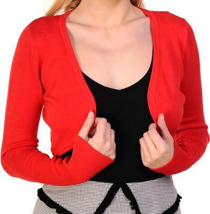 Banned - FLICKERS Bolero - S - Rood