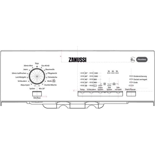 AEG paneelhouder, wit, Zanussi 140221398013