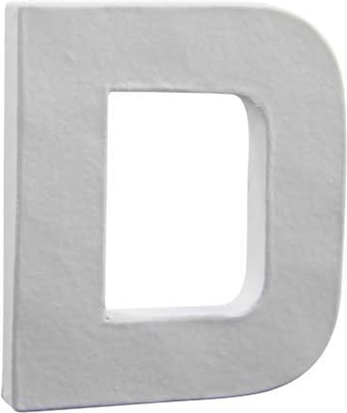 Letter wit D 12 cm