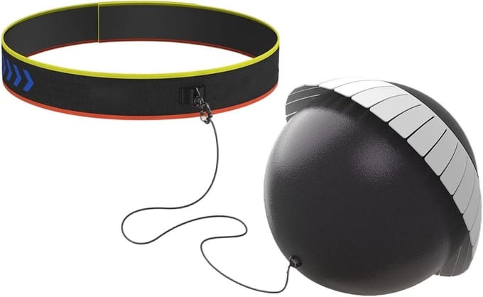 Boksbal met hoofdband - Reflex bal - Thuis trainen - Verstelbare pasvorm - Opblaasbaar - Zwart
