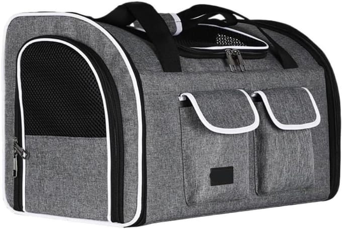 Katten Draagtas - Huisdieren Rugzak - Veilige Reizen - Ademend Ontwerp - 45 cm - Patchwork