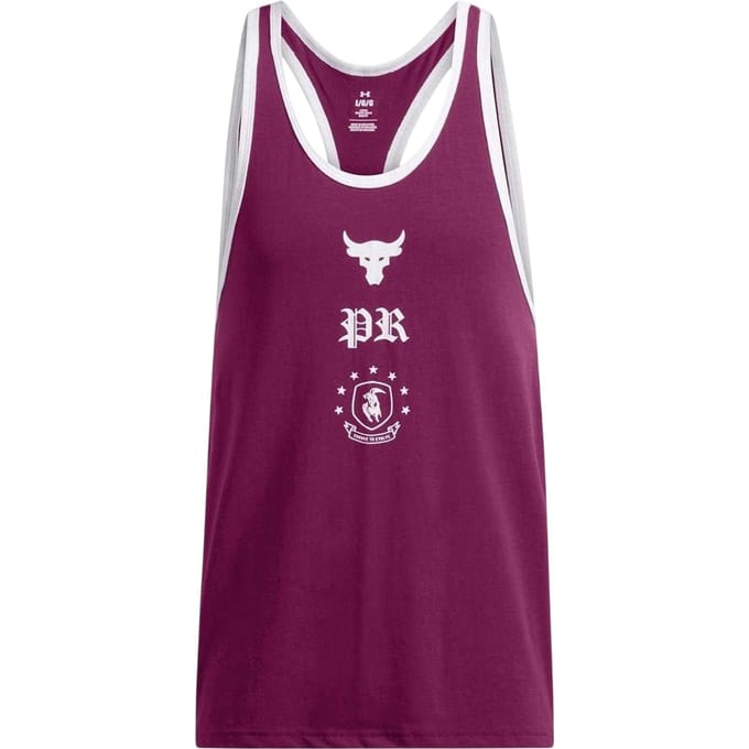 Under Armour Heren Project Rock tanktop (Paars)