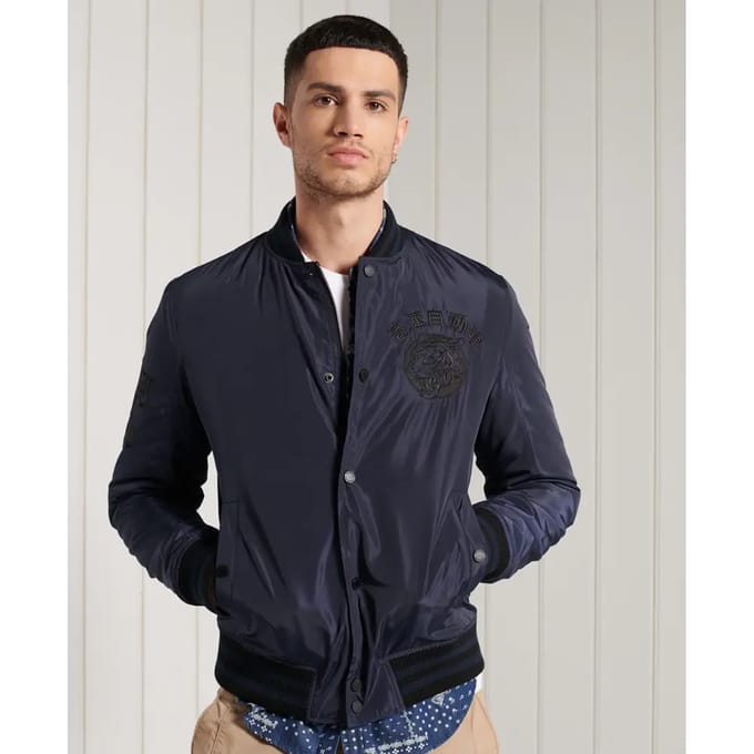 Superdry Blamore Collegiate Bomberjack Zwart 2XL Man