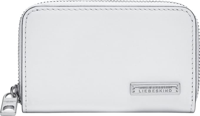 LIEBESKIND BERLIN Leren Kaarthoes Jo Francis Calf Card Case Cream White Wit