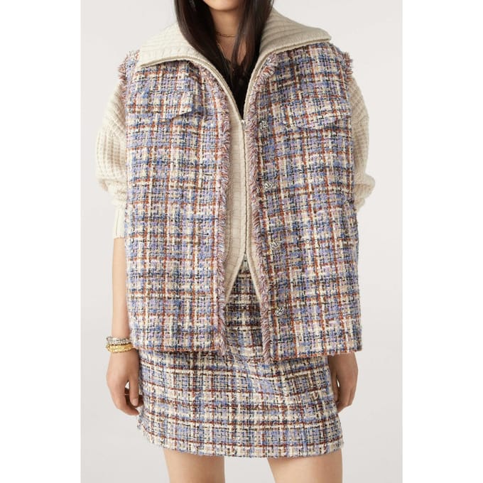 BA&SH Veste Toba Multico Maat: M | Gilets Outlet | Dames