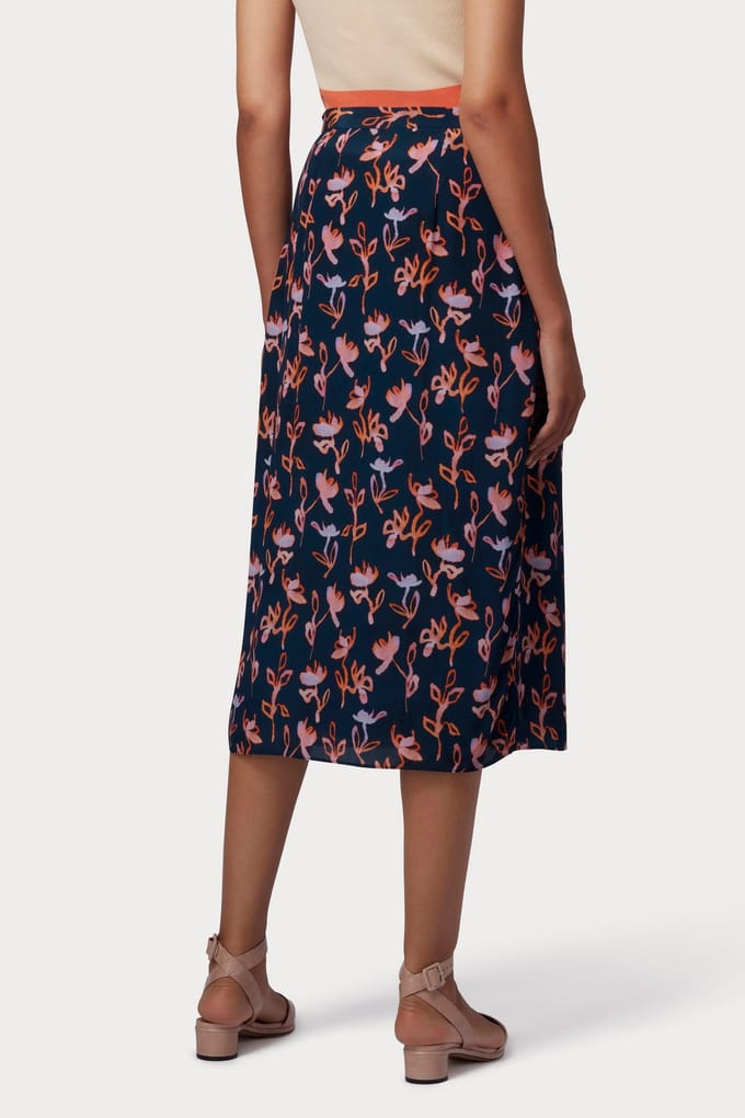 Paul Smith Womens Skirt Very Dark Navy Größe: 38 | Midiröcke Outlet | Damen | Blau