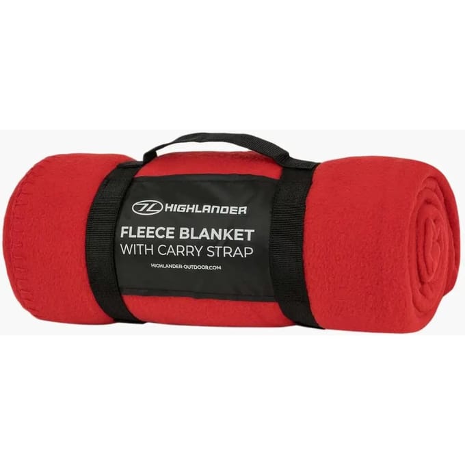 Highlander Fleece Deken - Dark Red