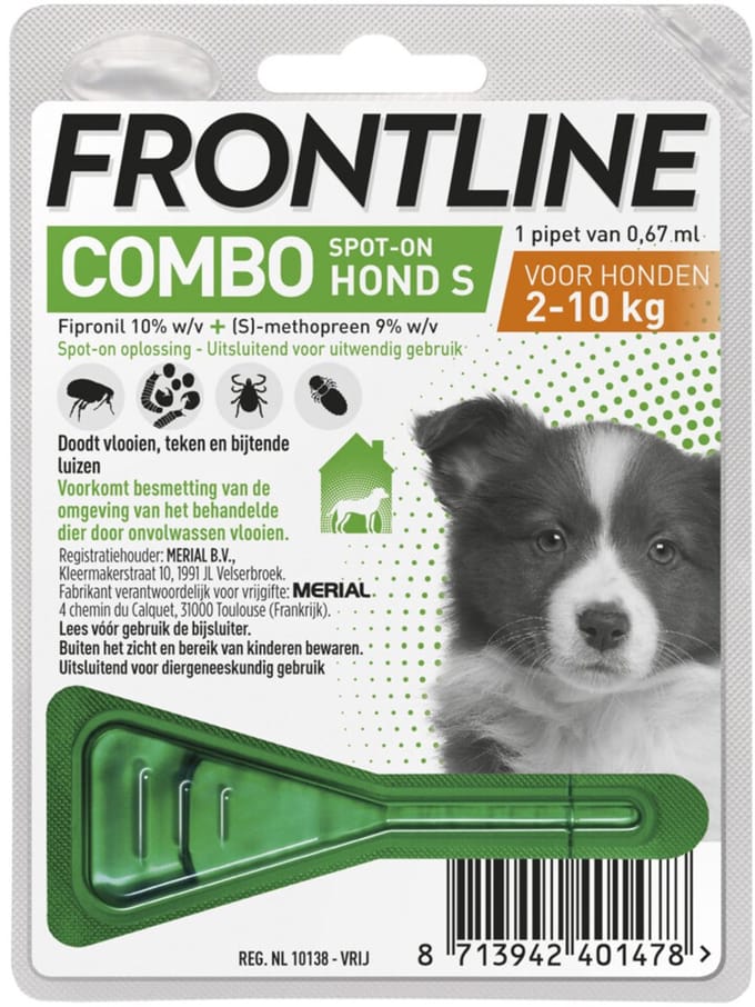 Frontline Combo Puppy Vlooienmiddel - 2 x - Voordeelverpakking