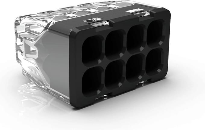 Conex transparante mini S lasklem 8-voudig massief 0,2-2,5mm2 per 50 stuks (CH 2180S)
