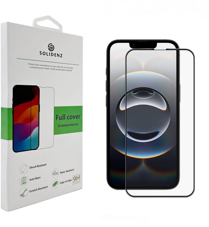 Solidenz Screenprotector - Geschikt voor Apple iPhone 17e / 16e - Premium Fullcover