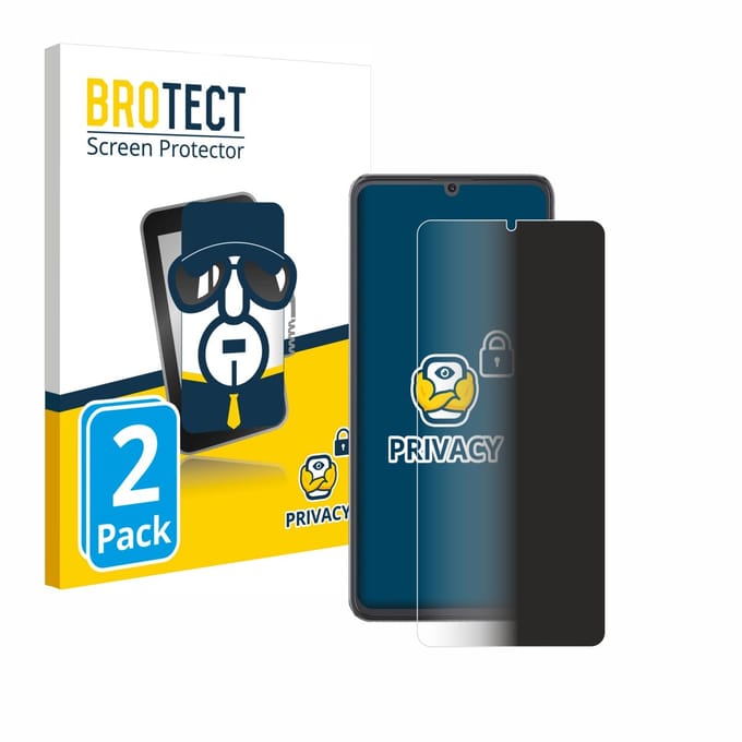 BROTECT - privacy screenprotector voor Cubot A20 - Folie Beschermfolie Blauwlichtfilter 2 Stuks