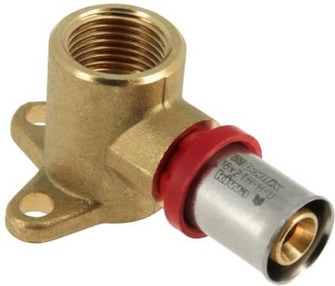 Bonfix alu-pers muurplaat 1/2x20x2mm