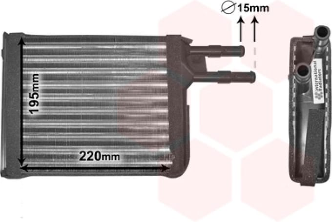 Van Wezel - KACHEL RADIATEUR VOOR CITROEN JUMPER 1994-2002 13071560