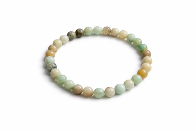 Amazoniet Armband 17 cm – 6 mm Kralen – Natuursteen – Elastisch – Rust & Balans – Unisex