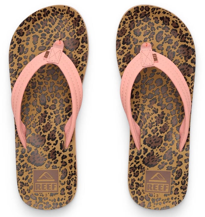 Reef teenslipper Ahi Meisjes - luipaard print - bruin/roze - Maat 32