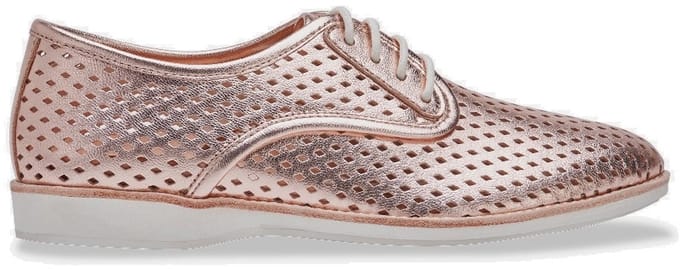 Rollie | Dames | Veterschoen | Derby Punch Rose Gold | Maat 38