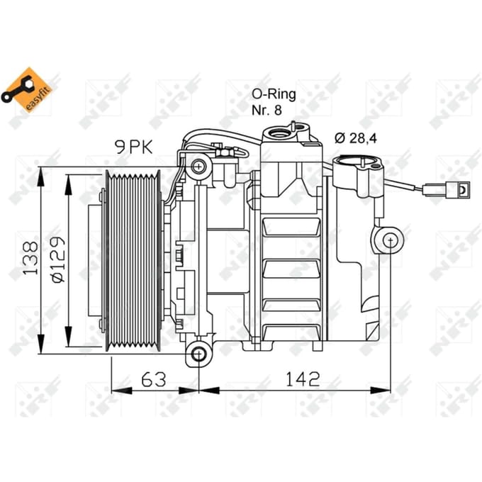 Compressor, airconditioning NRF 32413