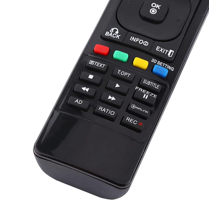 Télécommande de remplacement universelle portable pour téléviseur LG 3D Smart LCD LED HDTV blanc