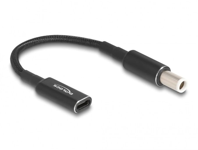 USB-C naar Dell notebook laadadapter | 7,4 x 5,0mm (met pin) | 0,15 meter