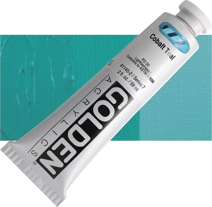 Golden Heavy Body Acrylverf serie 7 | Cobalt Teal (1145-2) 59ml