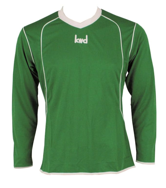 KWD Sportshirt Victoria lm, mt L, groen/wit