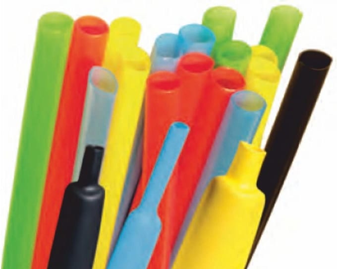 10x Krimpkous met lijm - 1 meter - gekleurd - 12mm naar 3mm
