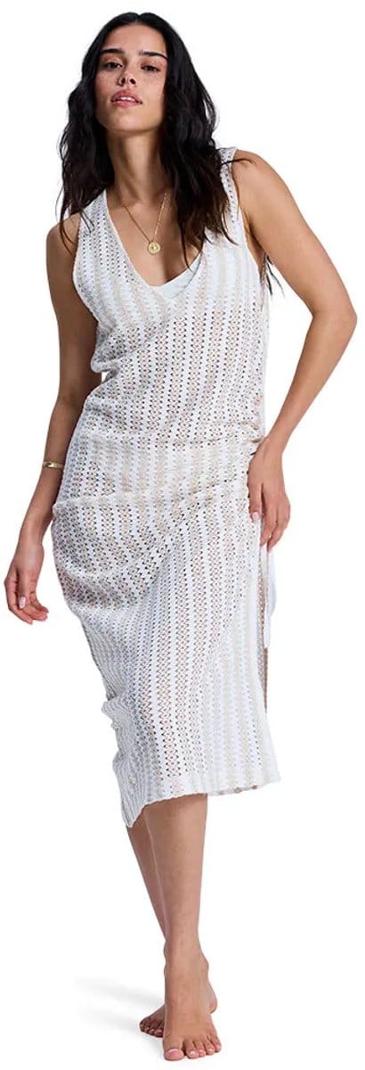 Roxy Moana Story Mouwloze Jurk Wit XS Vrouw